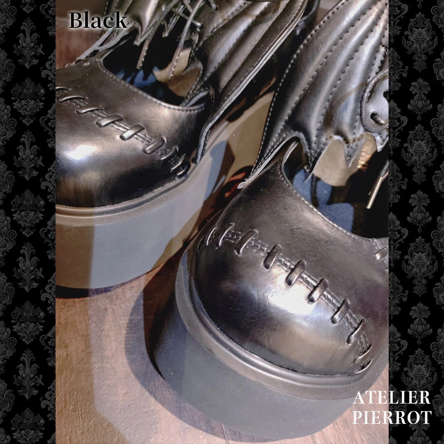 “Nocturnal Grave” Batwing Mended Shoes