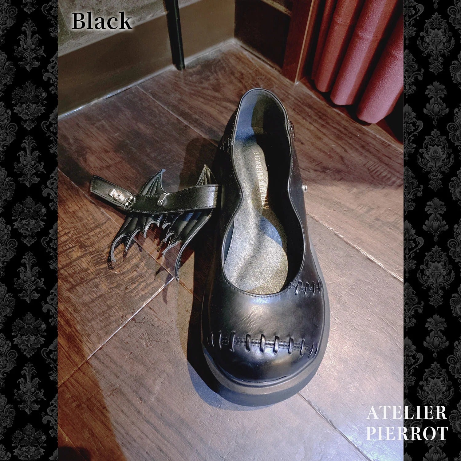 “Nocturnal Grave” Batwing Mended Shoes