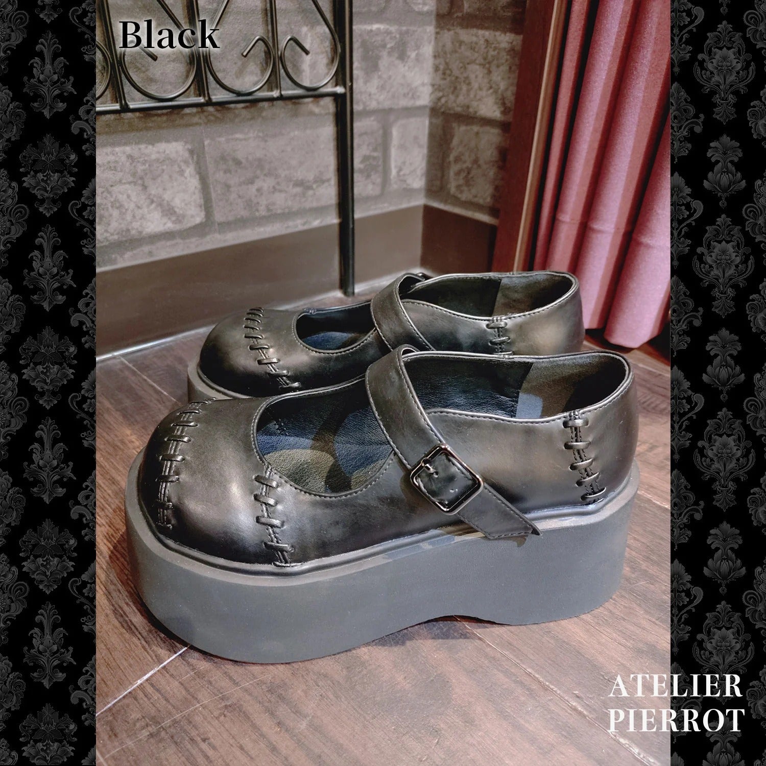 “Nocturnal Grave” Batwing Mended Shoes