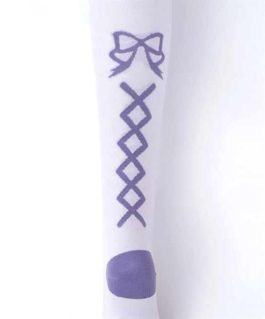 Flora Pearl Overknee Socks