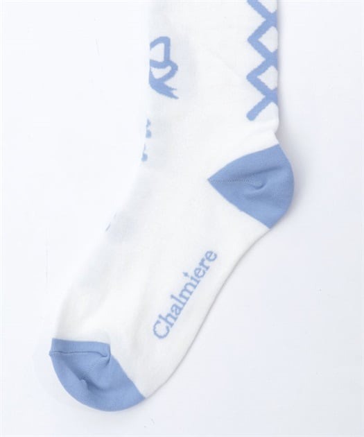 Flora Pearl Overknee Socks