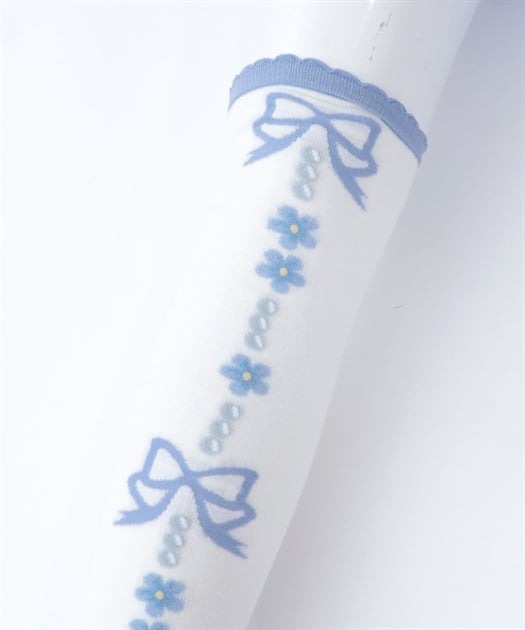 Flora Pearl Overknee Socks