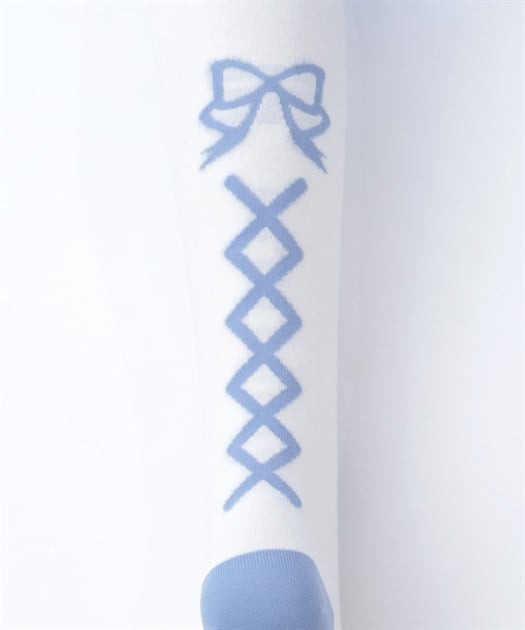 Flora Pearl Overknee Socks