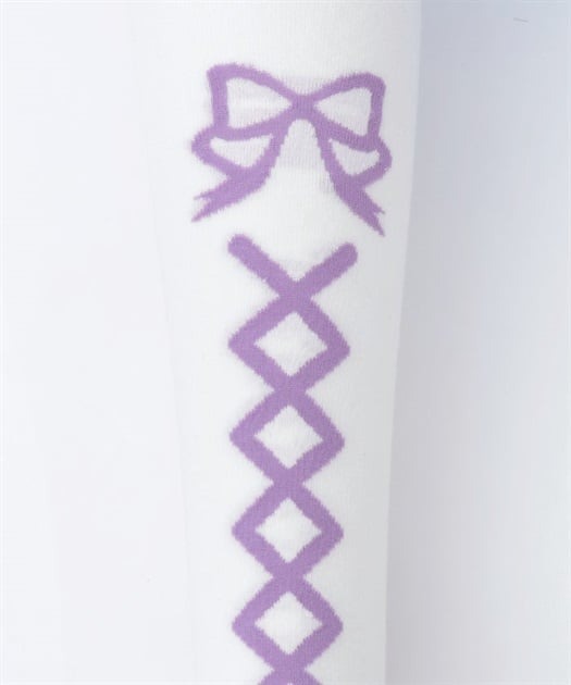 Flora Pearl Overknee Socks