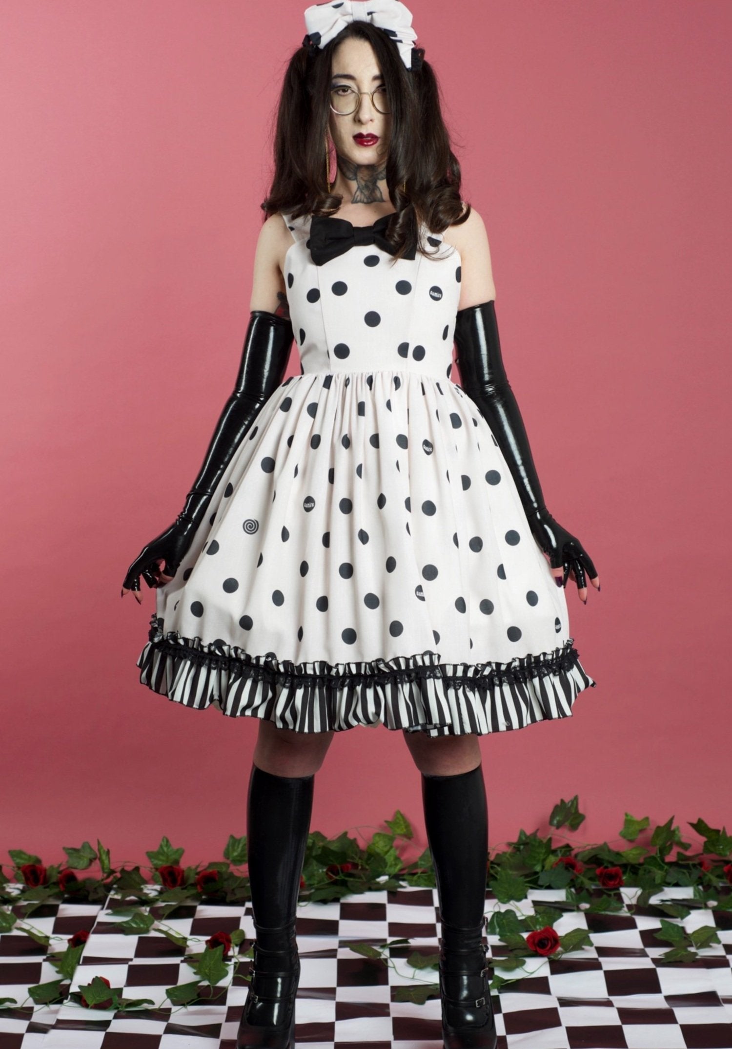 Gurotesque Melancholia Polka Dot Jumperskirt