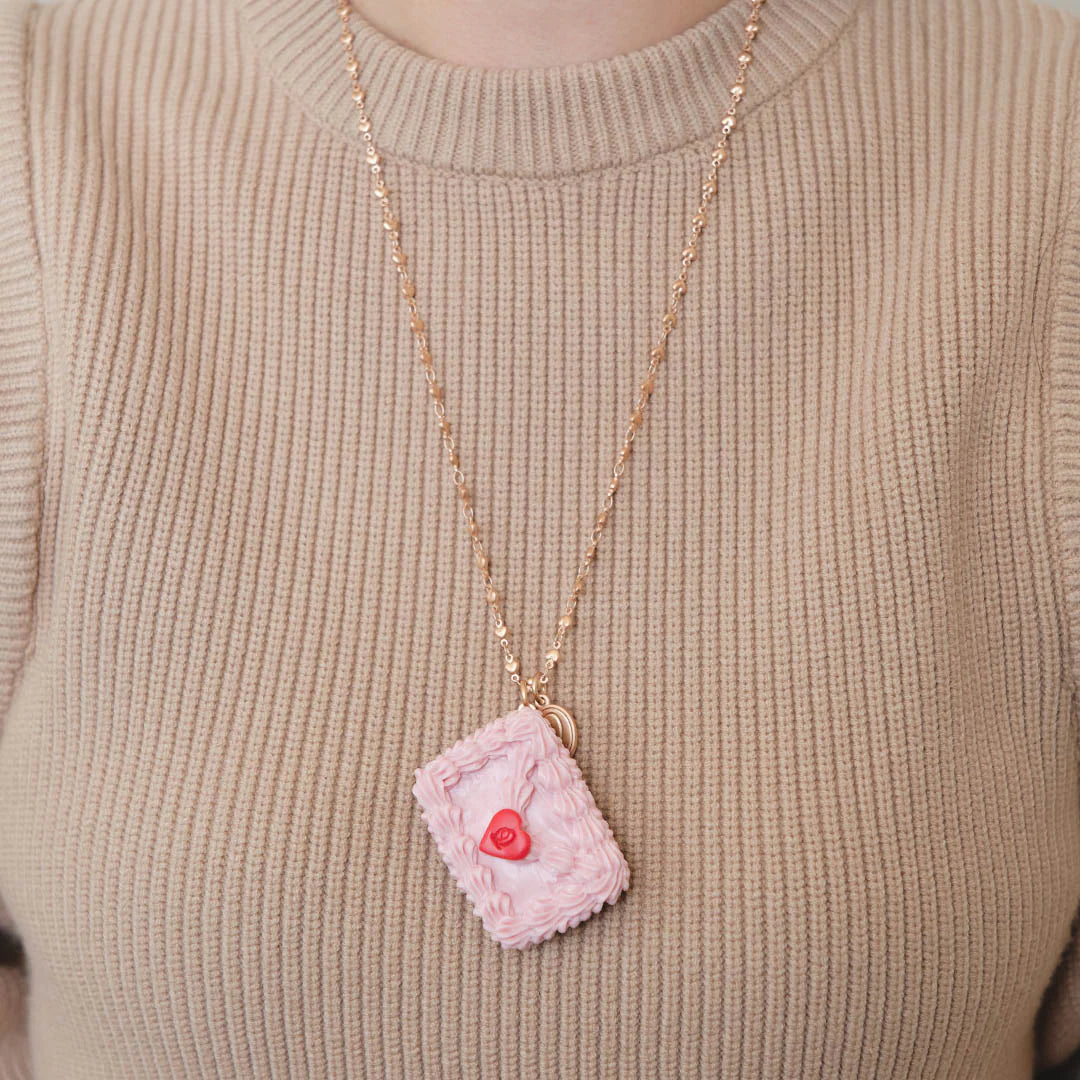 Love Letter Cake Necklace