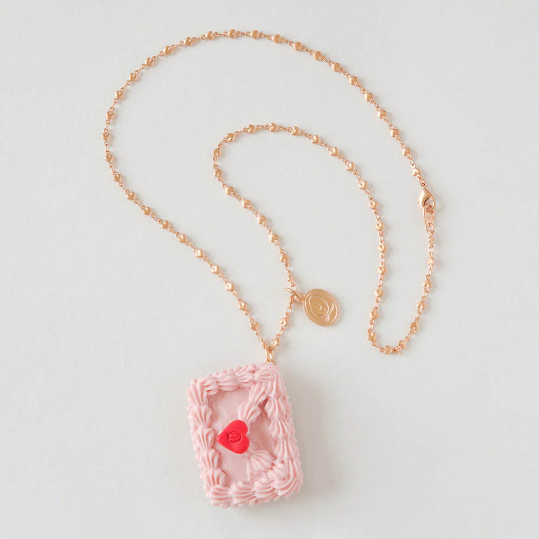 Love Letter Cake Necklace