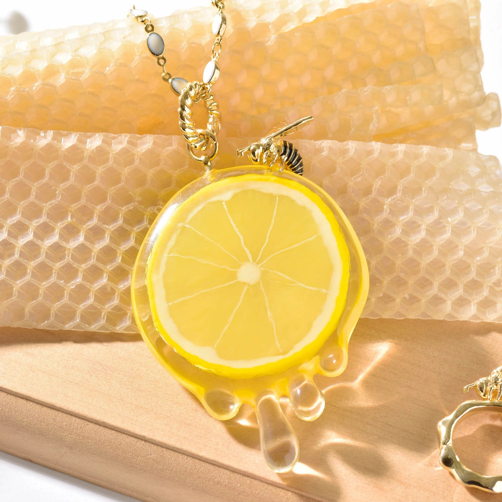Honey & Bee & Lemon Necklace