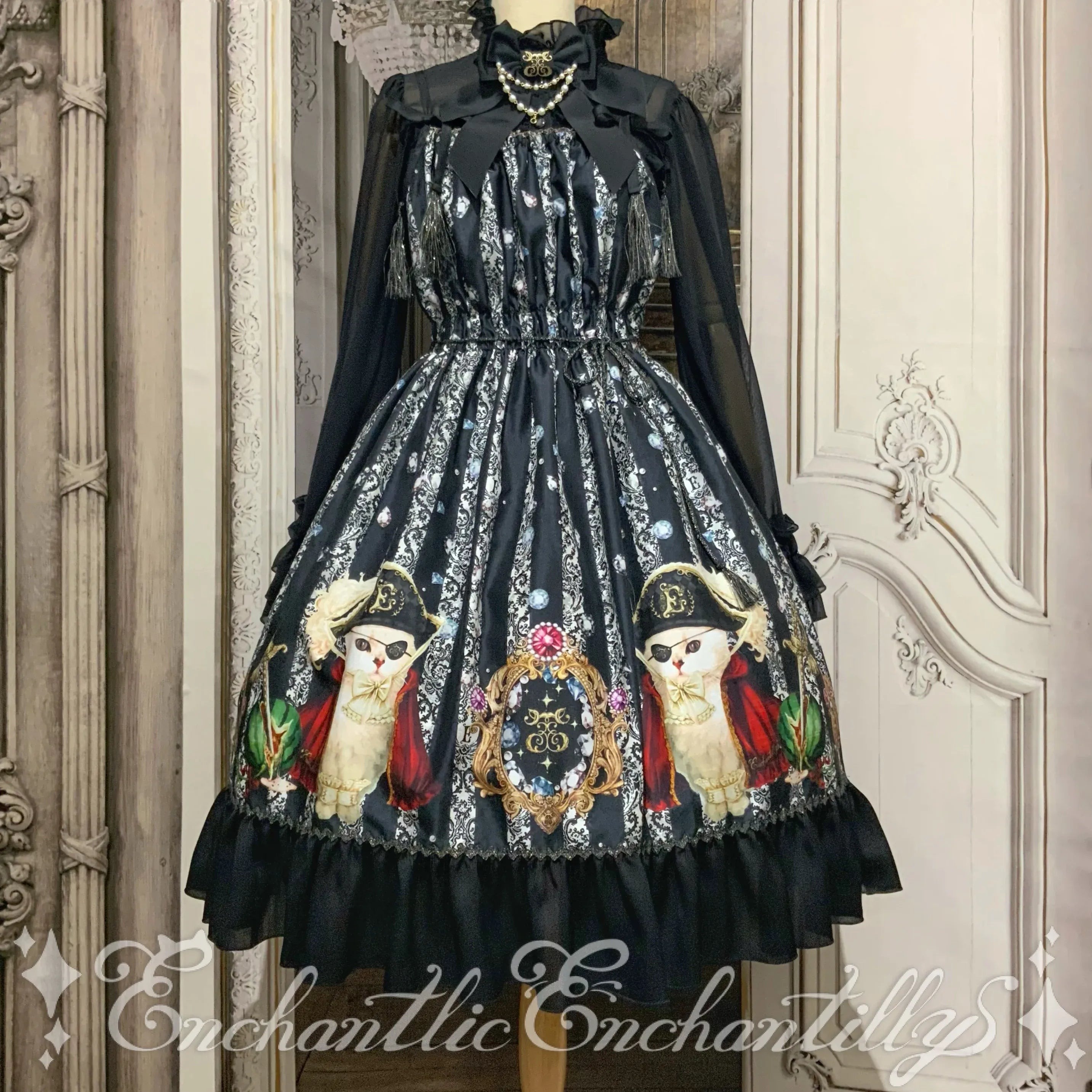 Elegant Pirate Cat Jumperskirt