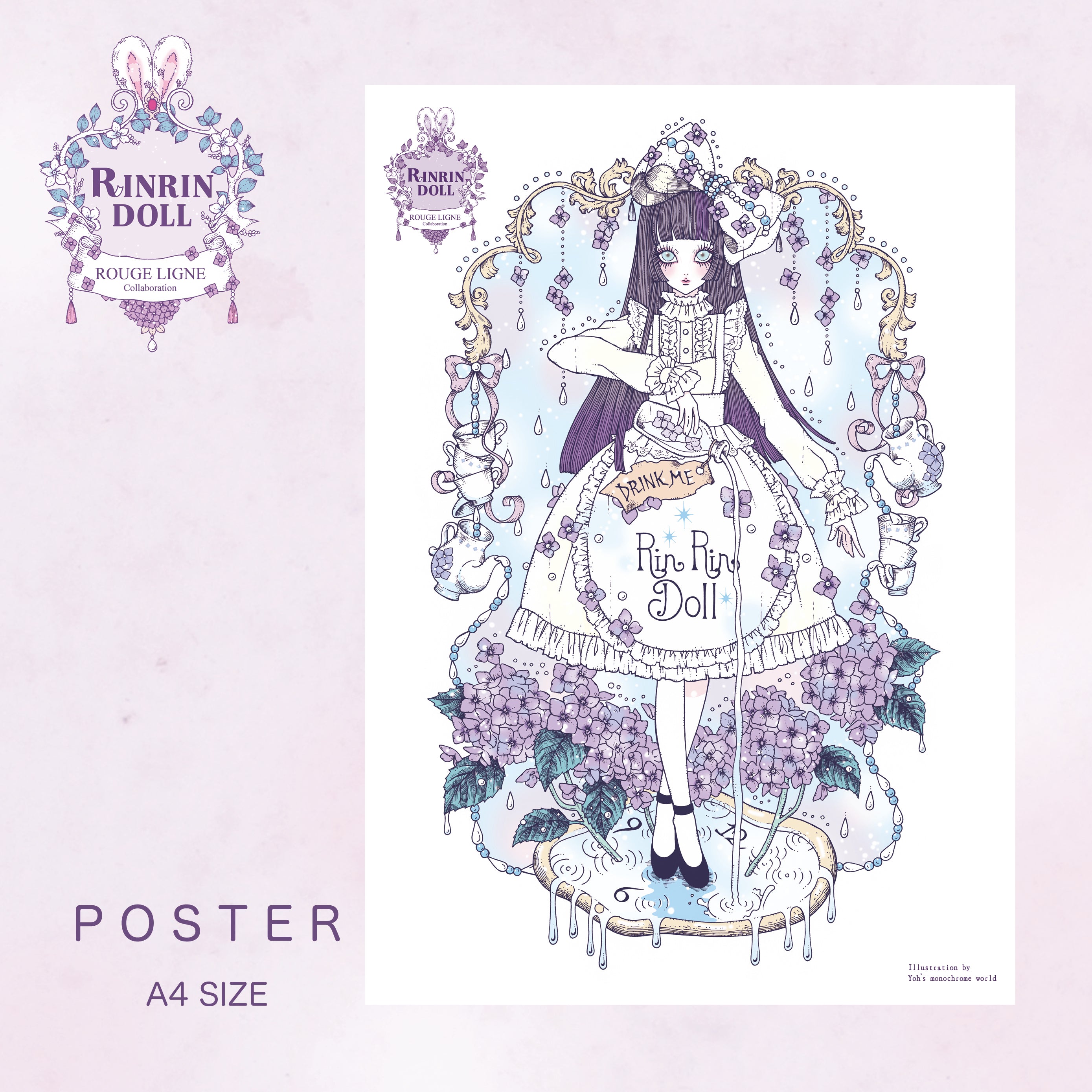 RinRin x Yoh's Monochrome World - A4