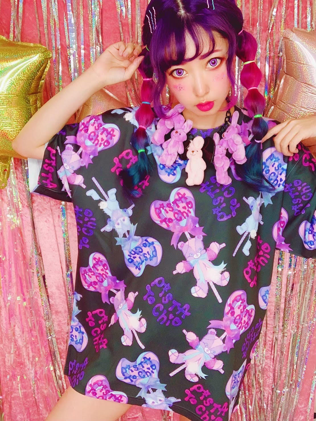 Abandoned Harajuku BIG T-shirt - Black