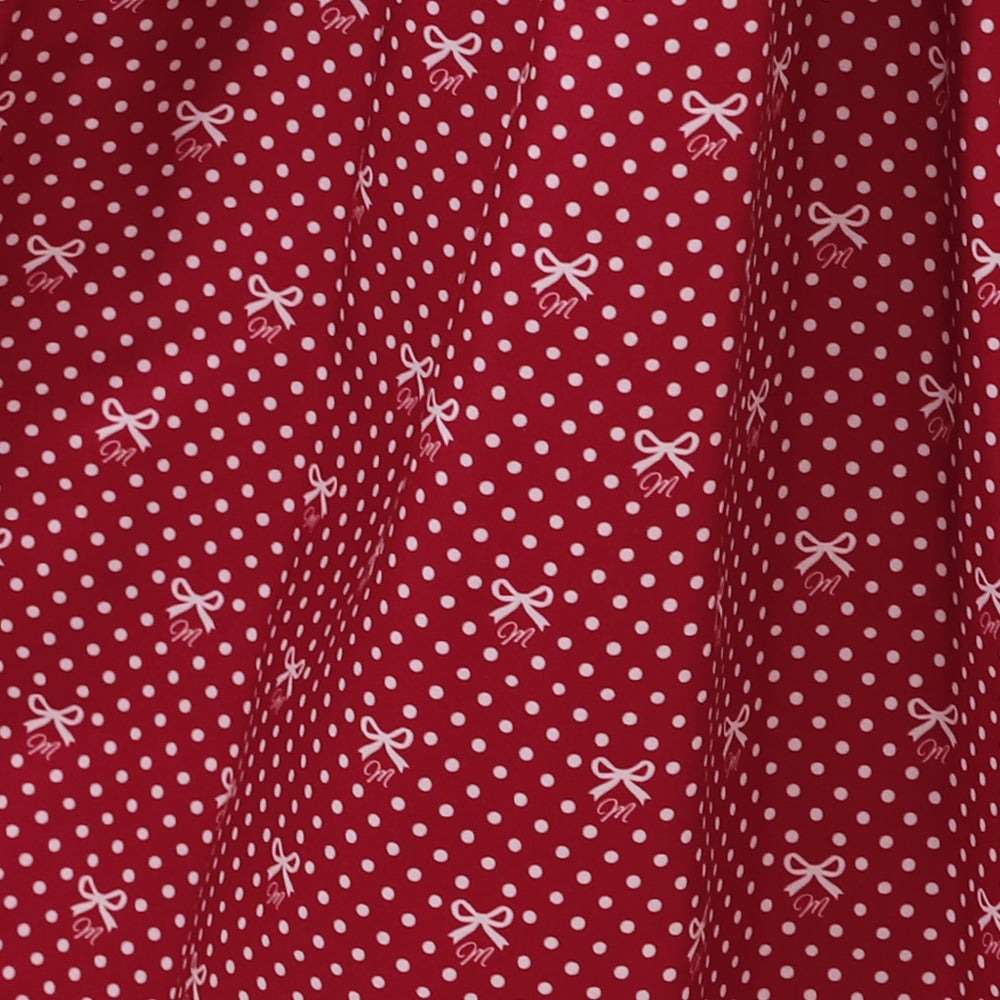 Little Dot Ribbon Frill Collar One Piece