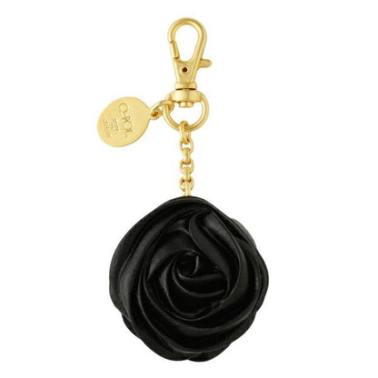 Black Rose Macaron Bag Charm