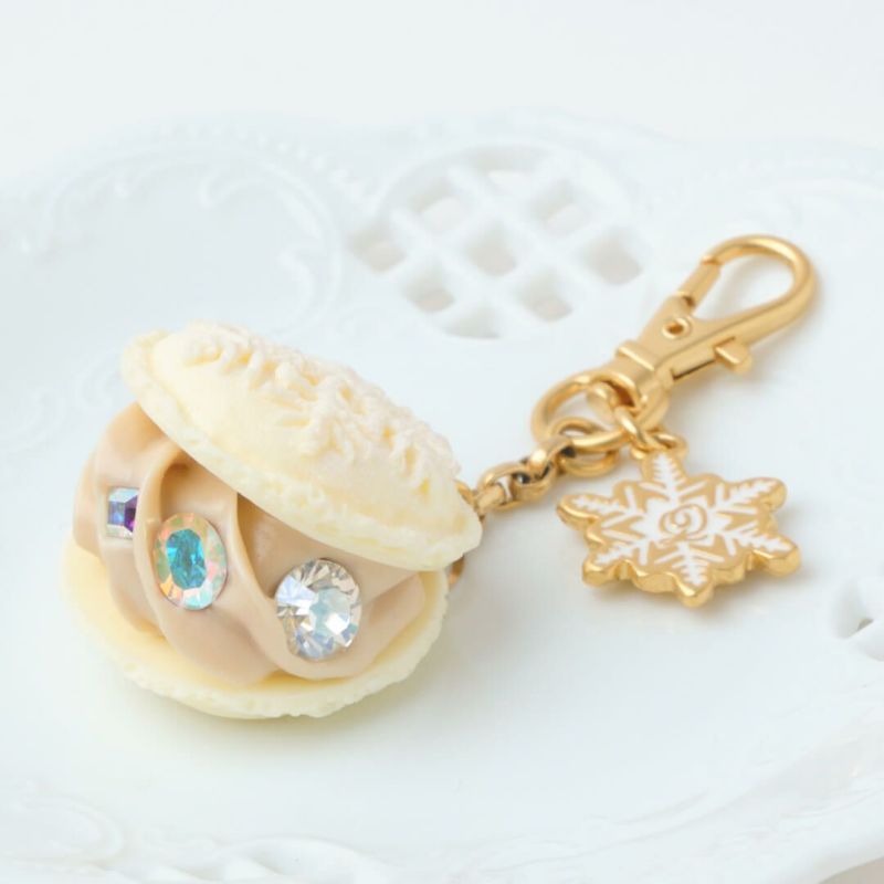 Snow Crystal Macaron Bag Charm