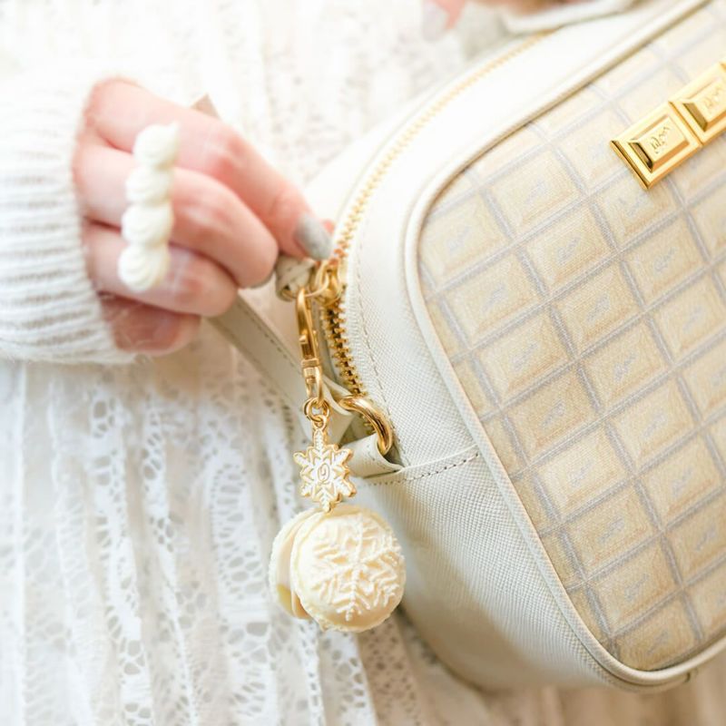 Snow Crystal Macaron Bag Charm
