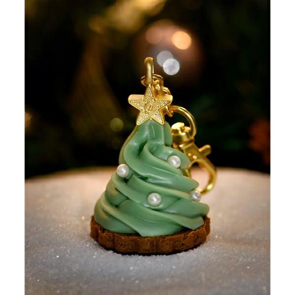 Christmas Tree Cupcake Bag Charm