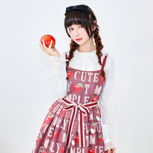 Alphabet Apple Sleeveless Dress