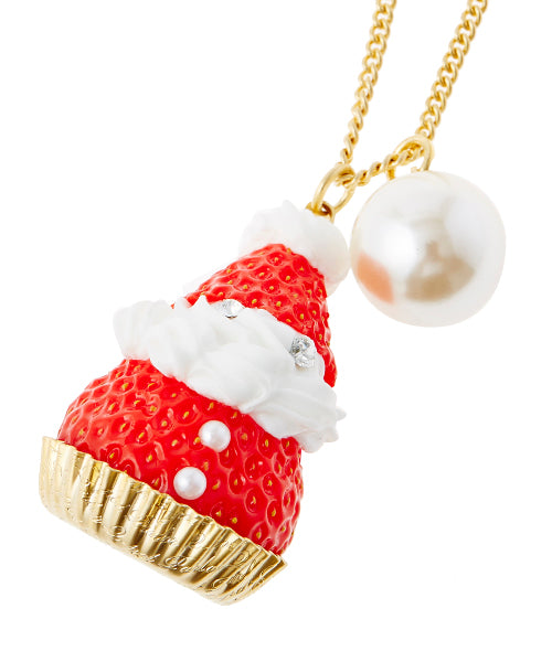 Strawberry Santa Claus Necklace