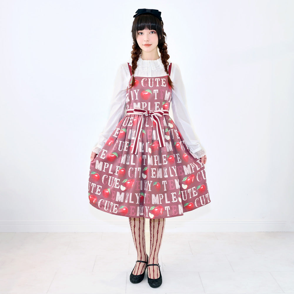 Alphabet Apple Sleeveless Dress