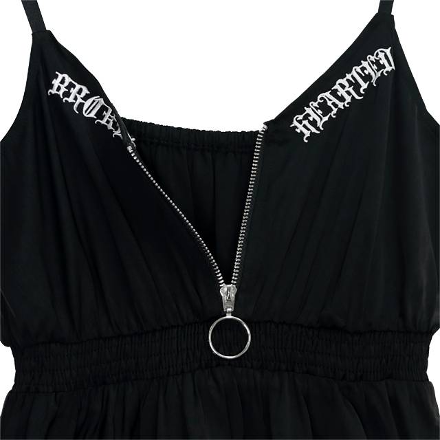 Broken Heart Tulle Switching Cami Dress