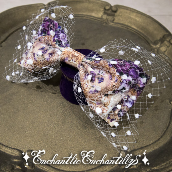The Crown Of The Violet Princess Tulle Ribbon Brooch