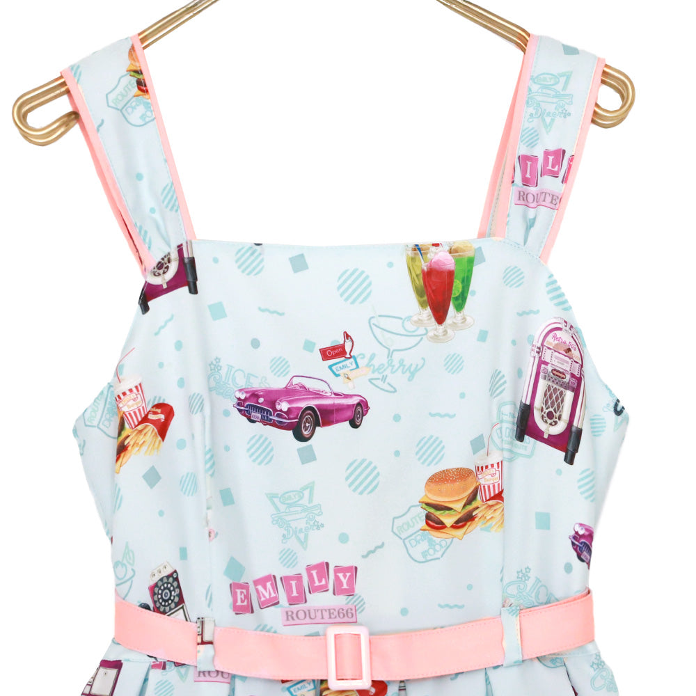 American Diner Sleeveless Dress