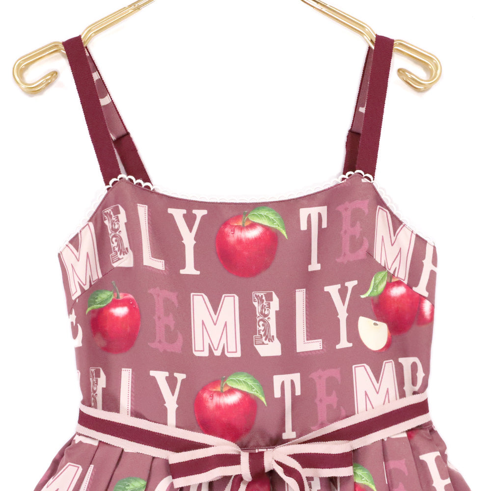 Alphabet Apple Sleeveless Dress