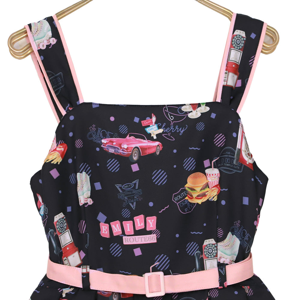 American Diner Sleeveless Dress