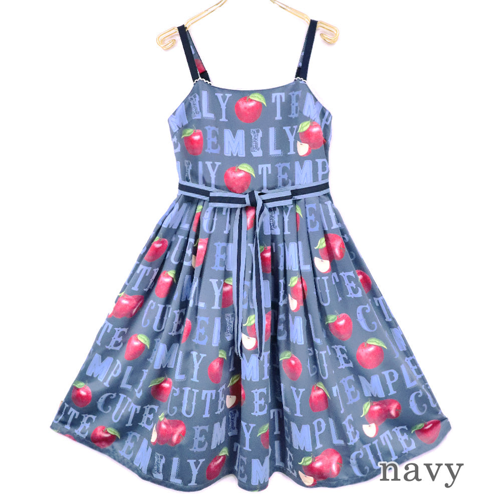 Alphabet Apple Sleeveless Dress