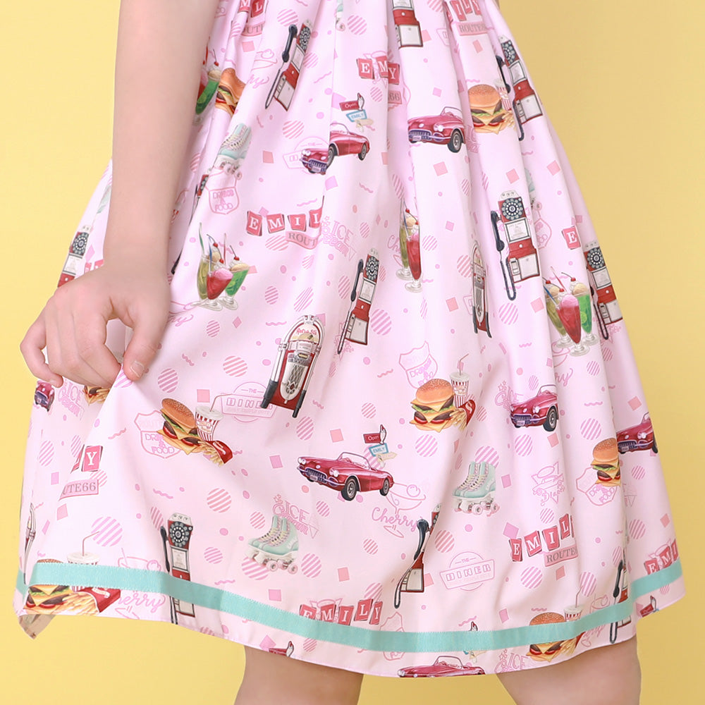 American Diner Sleeveless Dress