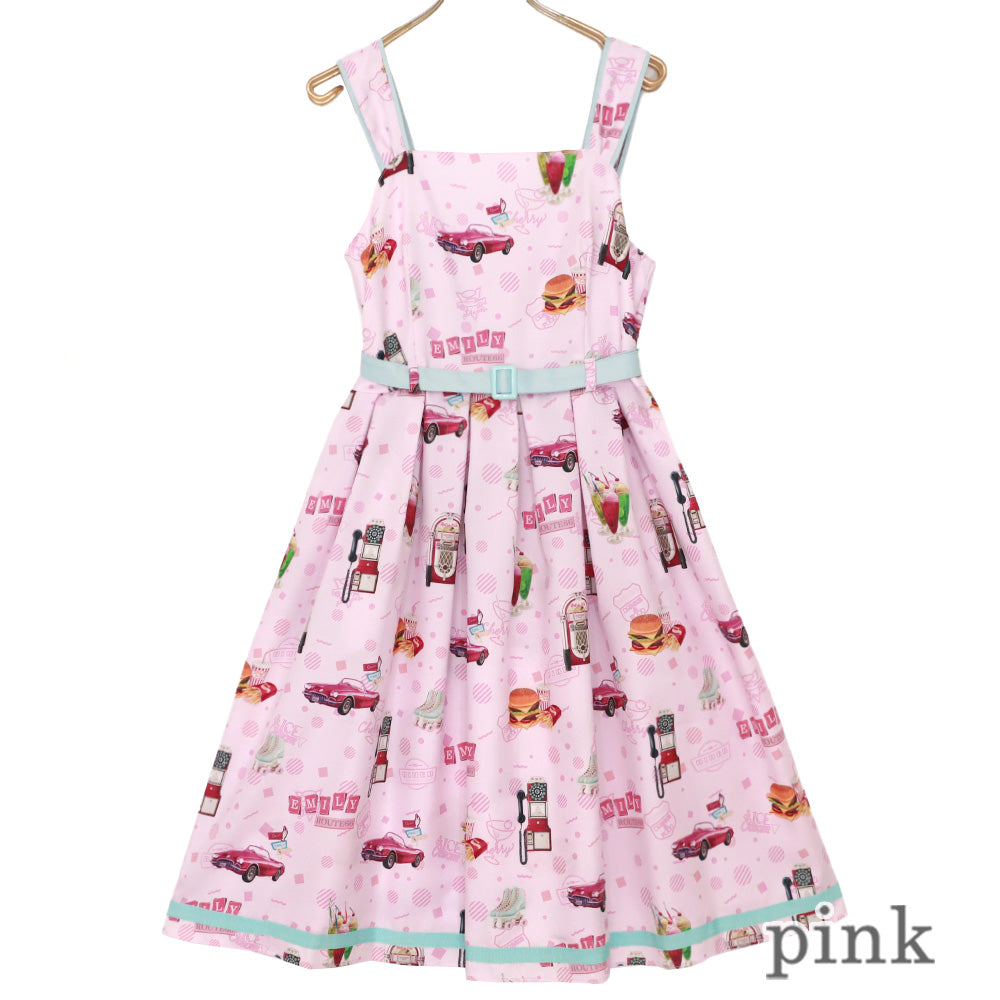 American Diner Sleeveless Dress