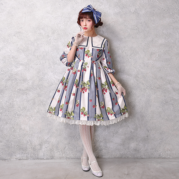 Stripe Strawberry Dress