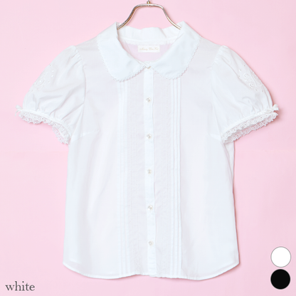 Melody Embroidered Short Sleeve Blouse