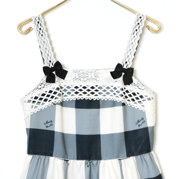 Melody Block Check Jumper Dress