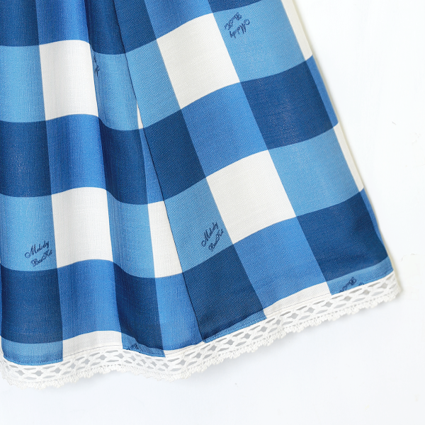 Melody Block Check Jumper Dress