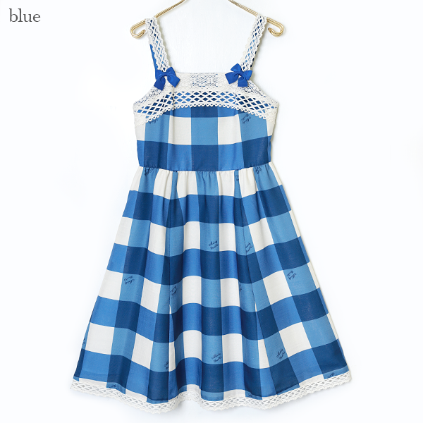 Melody Block Check Jumper Dress