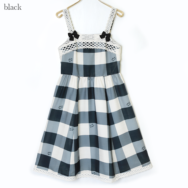 Melody Block Check Jumper Dress