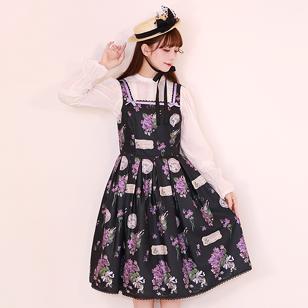 Bouquet of Violets Jumper Dress