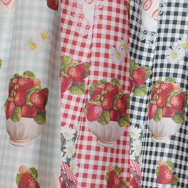 Strawberry Picnic Sailor Sleeveless Dress