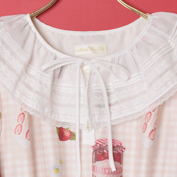 Strawberry Picnic Tiered Frill Dress