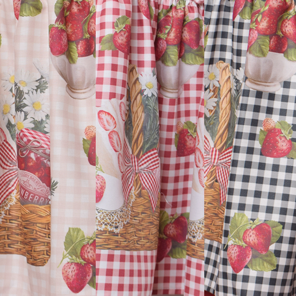 Strawberry Picnic Tiered Frill Dress