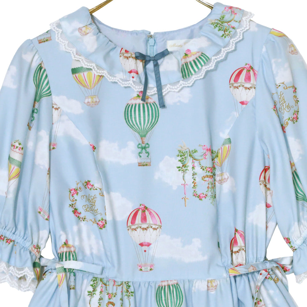 Sky Balloon Tiered Dress