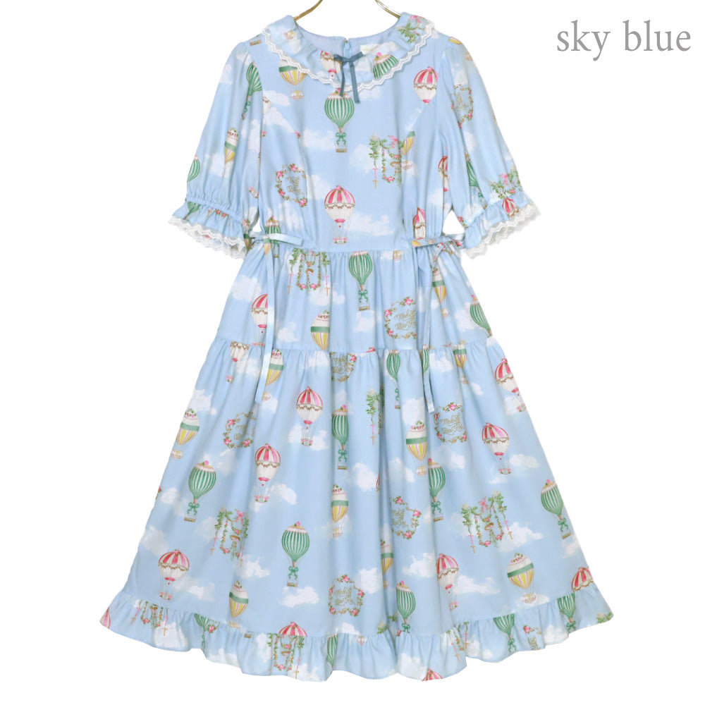 Sky Balloon Tiered Dress