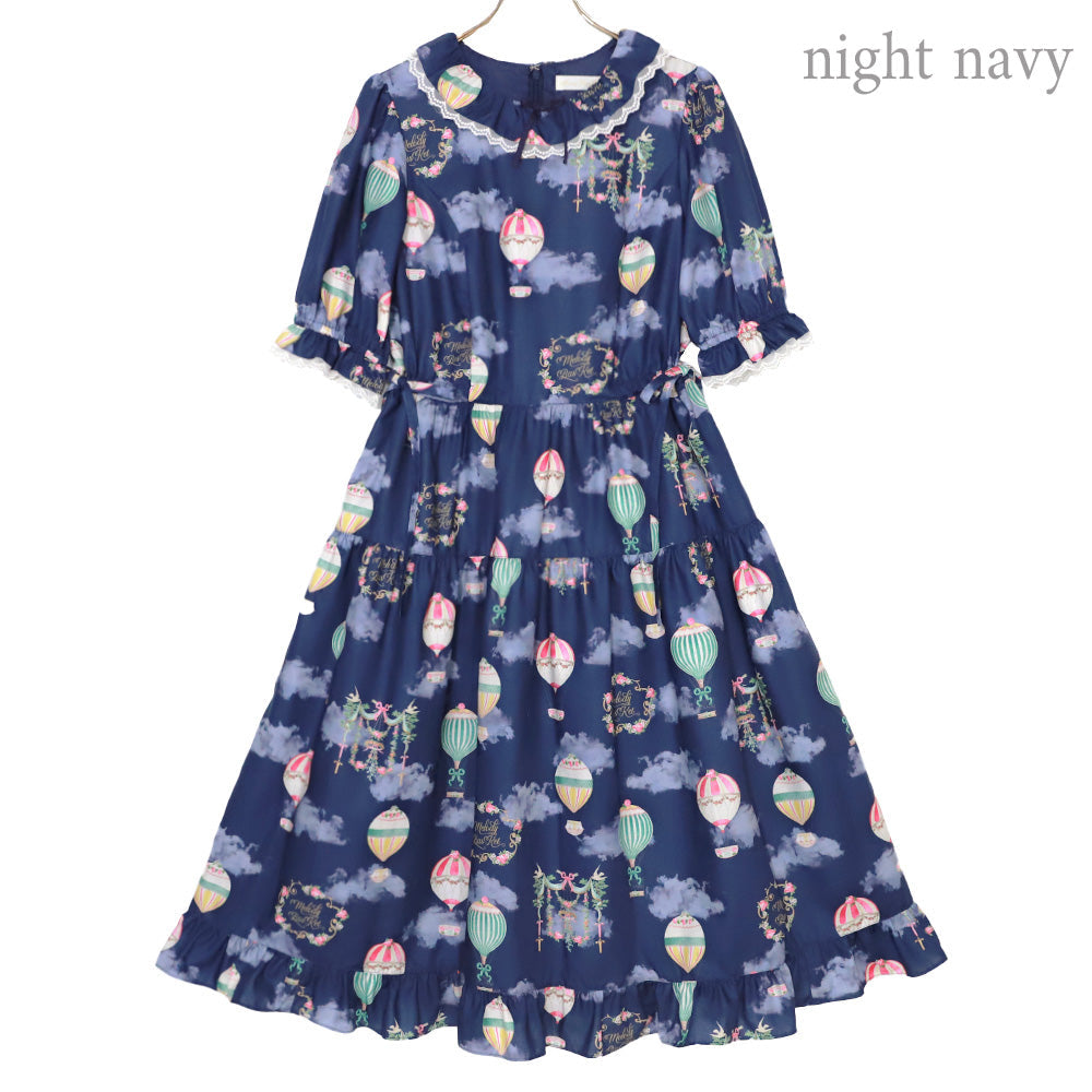Sky Balloon Tiered Dress