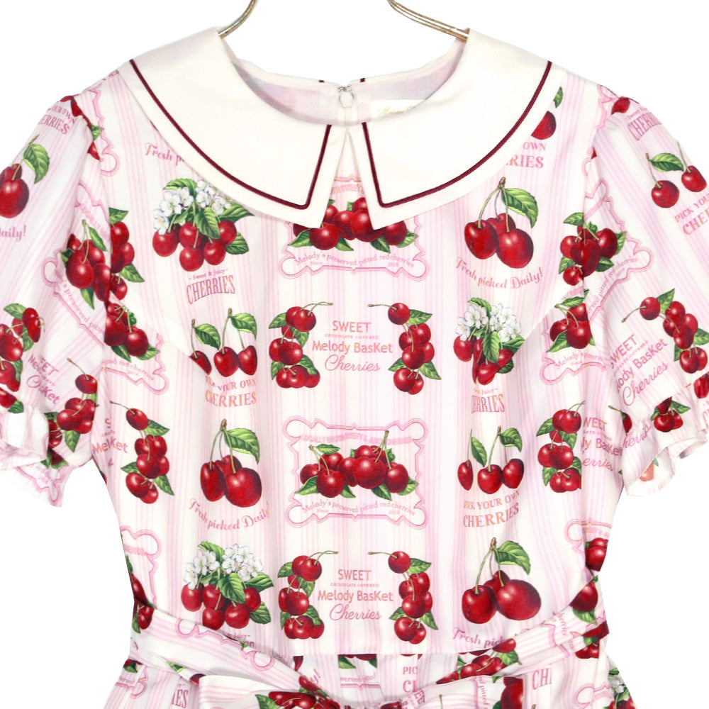 Fresh Cherry Collared Dress
