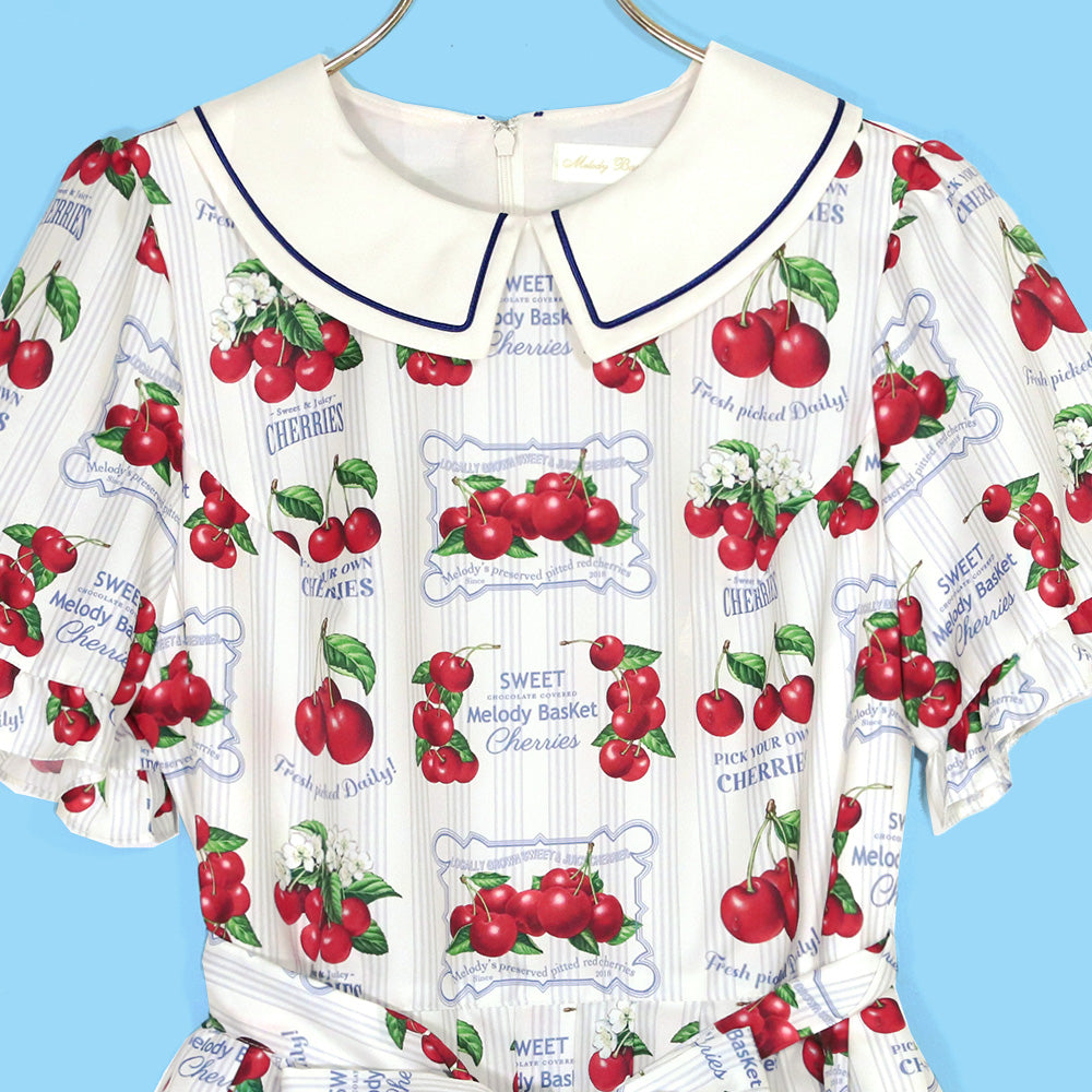 Fresh Cherry Collared Dress