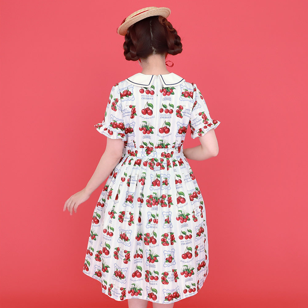 Fresh Cherry Collared Dress