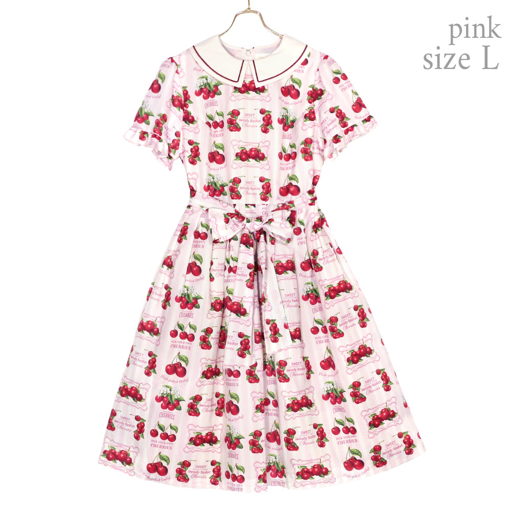Fresh Cherry Collared Dress