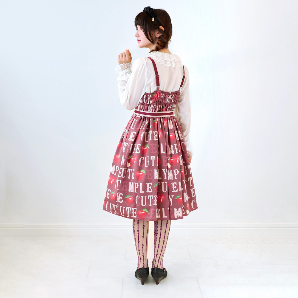Alphabet Apple Sleeveless Dress