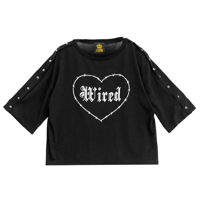 Wired Heart Snap Short Top